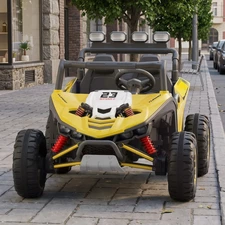 Детский электромобиль M 6373EBLR-6(24V) двухместный багги желтый